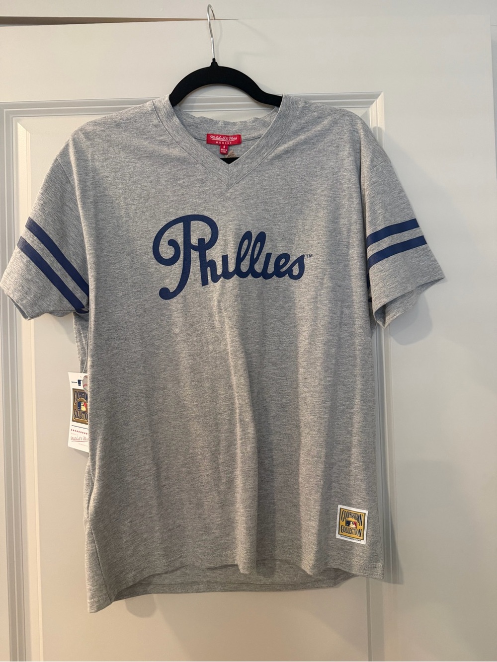 Mitchell & Ness Gray Phillies Tee